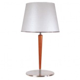 Lampa stolní 14026, nerez/dřevo, bez stínidla