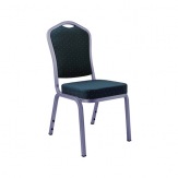 Banketní židle AMADEUS, stříbrná/modrá