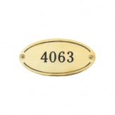 Dveřní štítek DM065, včetně rytí, mosaz