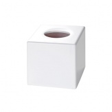 Zásobník na papírové kapesníčky Kleenex box Cube White, stolní, bílý