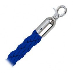 Lano Rope, pletené, modré/chrom, 150 cm